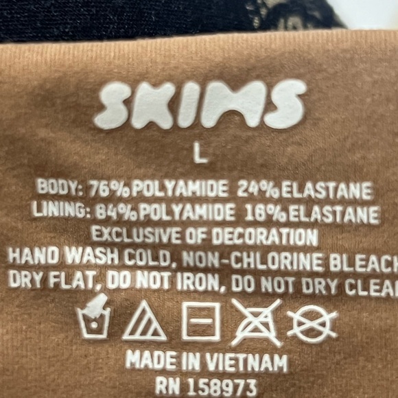SKIMS FITS EVERYBODY BANDEAU SIENNA WOMENS NEUTRAL NEW Size L - Picture 2 of 6